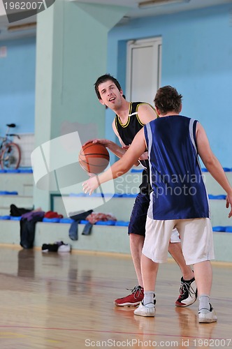 Image of basketball duel