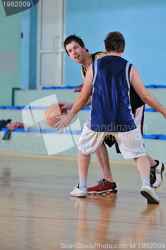 Image of basketball duel