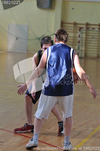 Image of basketball duel