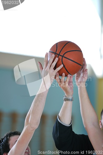 Image of basketball duel