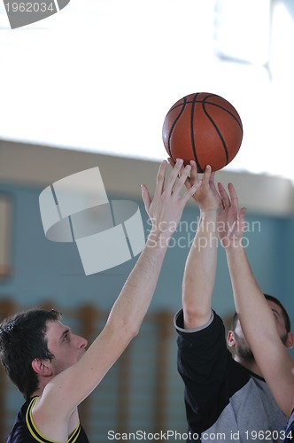 Image of basketball duel