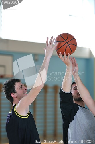 Image of basketball duel