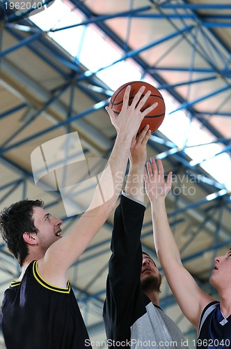 Image of basketball duel