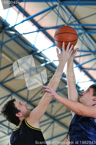 Image of basketball duel