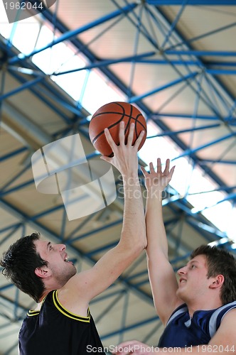 Image of basketball duel