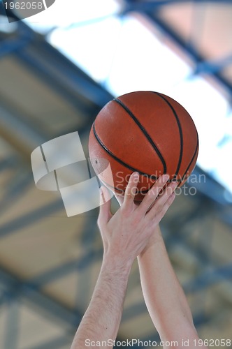 Image of basketball duel