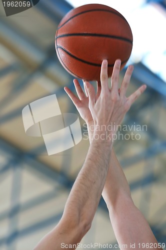 Image of basketball duel