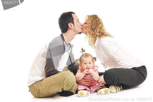 Image of happy young family