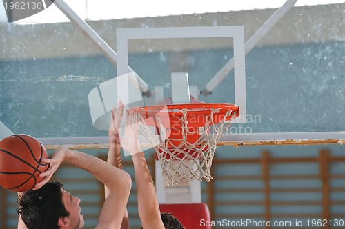 Image of basketball duel