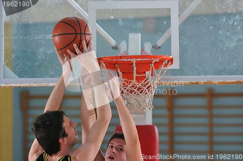 Image of basketball duel