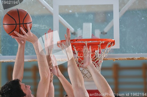 Image of basketball duel