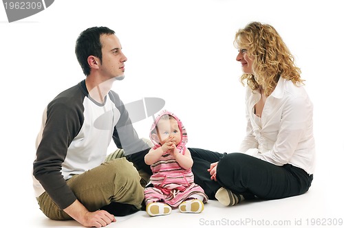 Image of happy young family