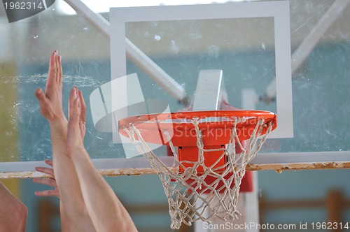 Image of basketball duel