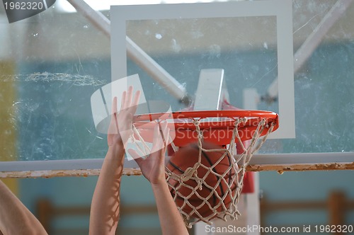 Image of basketball duel