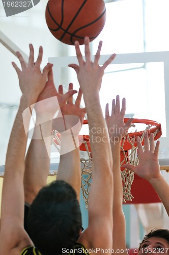 Image of basketball competition concept