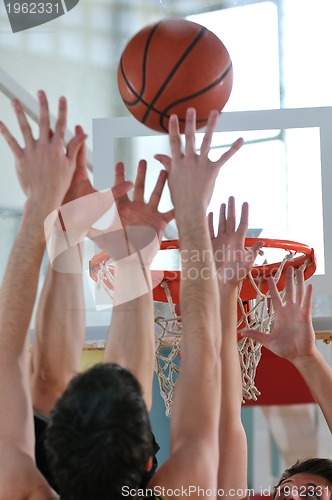 Image of basketball competition concept