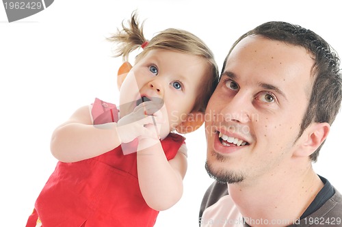 Image of father and baby