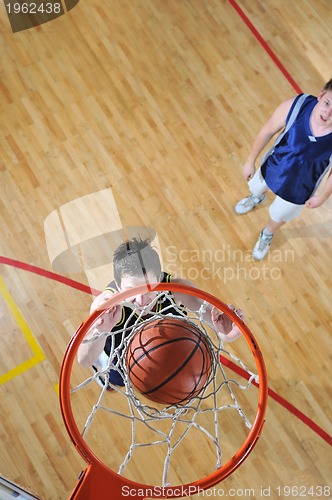 Image of basketball duel