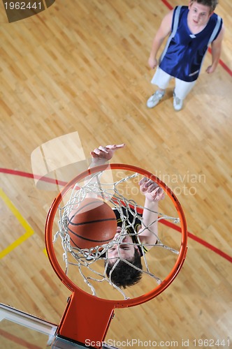 Image of basketball duel