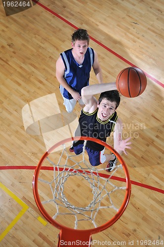 Image of basketball duel