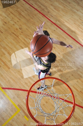 Image of basketball duel