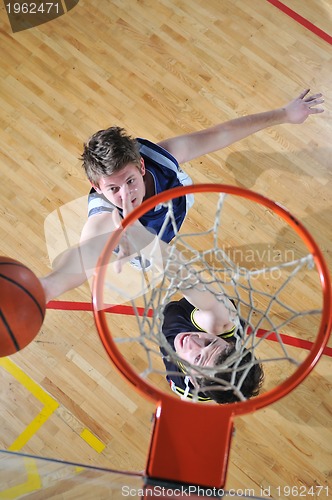 Image of basketball duel