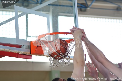 Image of basketball duel