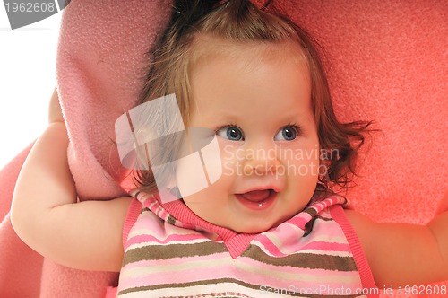 Image of baby blanket isolated