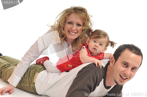 Image of happy young family