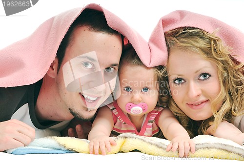 Image of happy young family