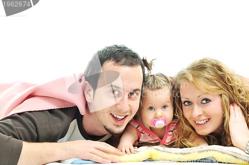 Image of happy young family