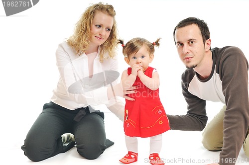 Image of happy young family