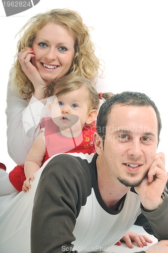 Image of happy young family