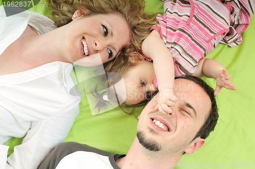 Image of happy young family