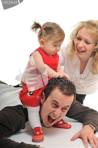 Image of happy young family