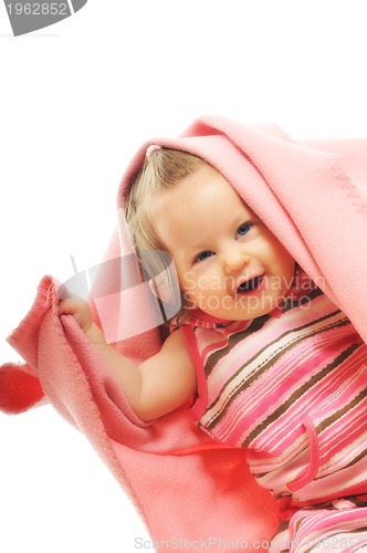 Image of baby blanket isolated