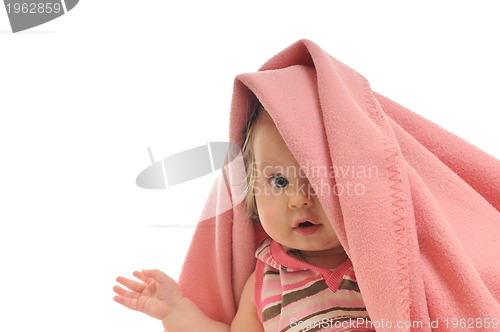 Image of baby blanket isolated