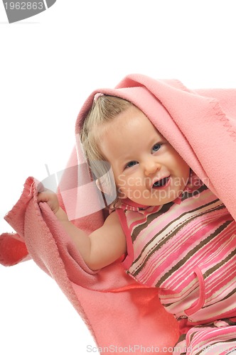 Image of baby blanket isolated