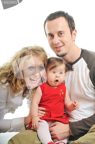 Image of happy young family