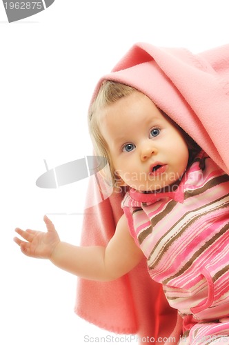 Image of baby blanket isolated