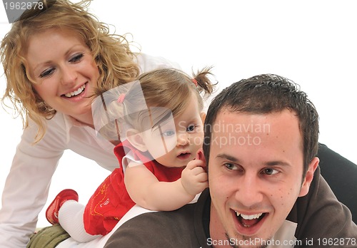 Image of happy young family