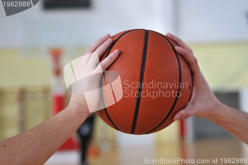 Image of basketball duel