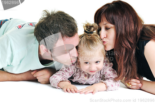 Image of happy young family together