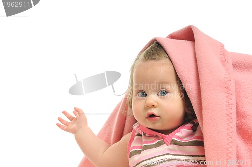 Image of baby blanket isolated