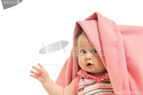 Image of baby blanket isolated