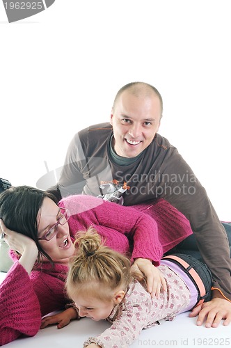 Image of happy young family together