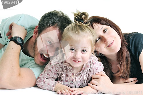 Image of happy young family together