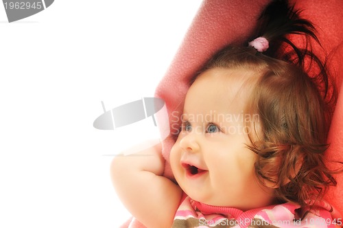 Image of baby blanket isolated