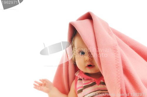 Image of baby blanket isolated