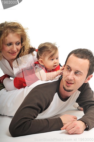 Image of happy young family